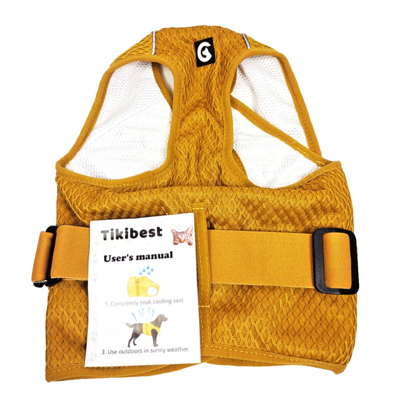 Dog Cooling Vest Harness Lightweight Cooler Jacket Sz Med w Adjustable Buckle - Picture 2 of 11